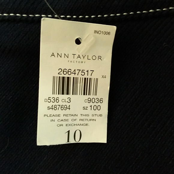 Ann Taylor Women's Navy Blue Skirt NWT - Picture 8 of 8